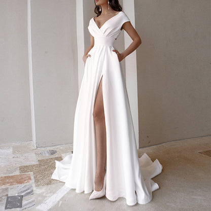 White Dress Aesthetic | Off Shoulder Elegant Flowly Dress TGC FASHION White Dress Aesthetic | Off Shoulder Elegant Flowly Dress TGC FASHION