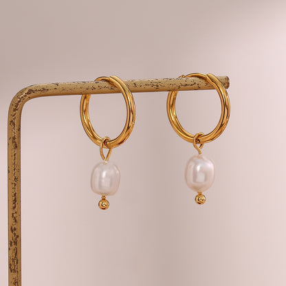 Pearl Earings | Simple Light Luxury Pearl Earrings