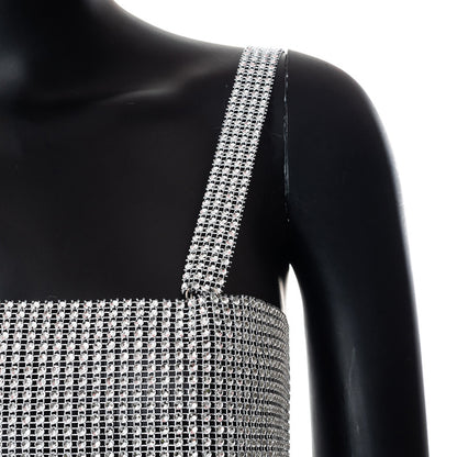 NYE Outfits 2024 | Silver glitter aesthetic sequined crop top,