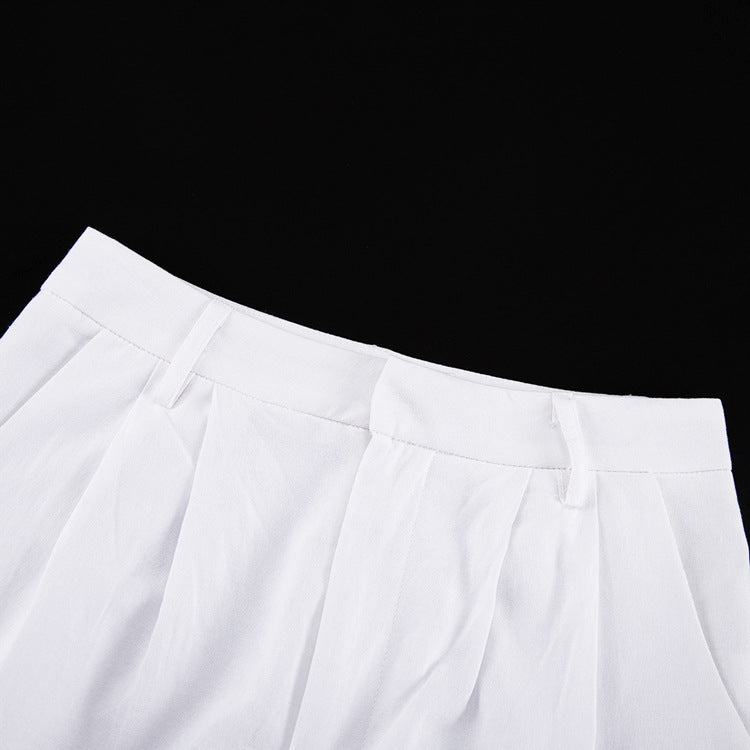 Capsule Wardrobe  White Cotton Aesthetic Summer Vest Pants Outfit 2-p –  TGC FASHION