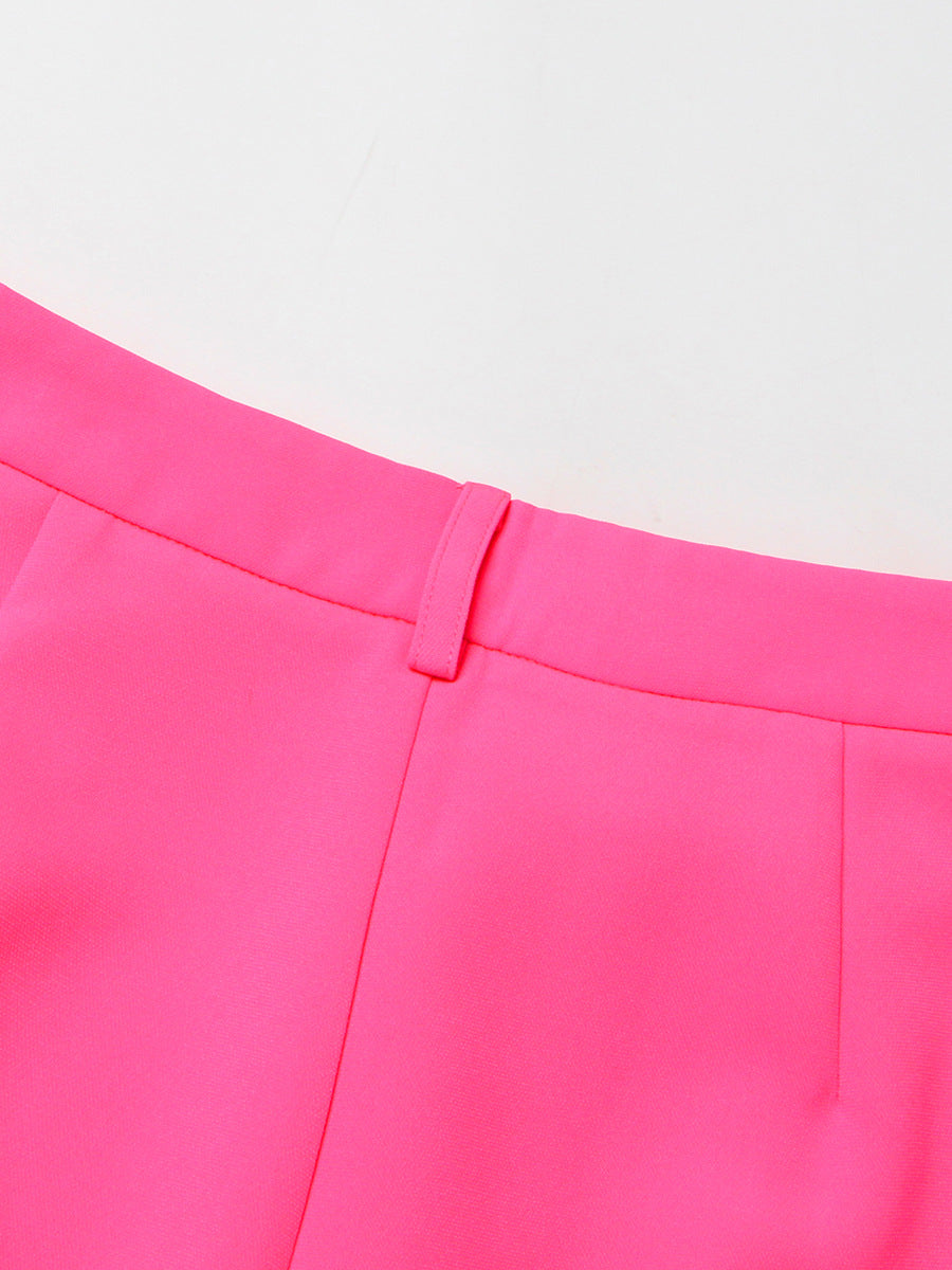 Summer Outfits | Hot Pink 3D Flower Wide Leg Pants