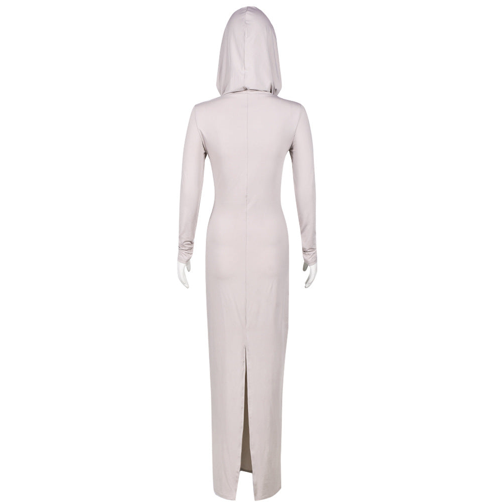 Summer Outfits | High Elastic Elegant Slim Hooded Dress