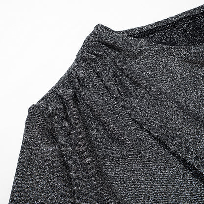 NYE Outfits 2024 | Long Sleeve Glitter Cut Out Mini Dress