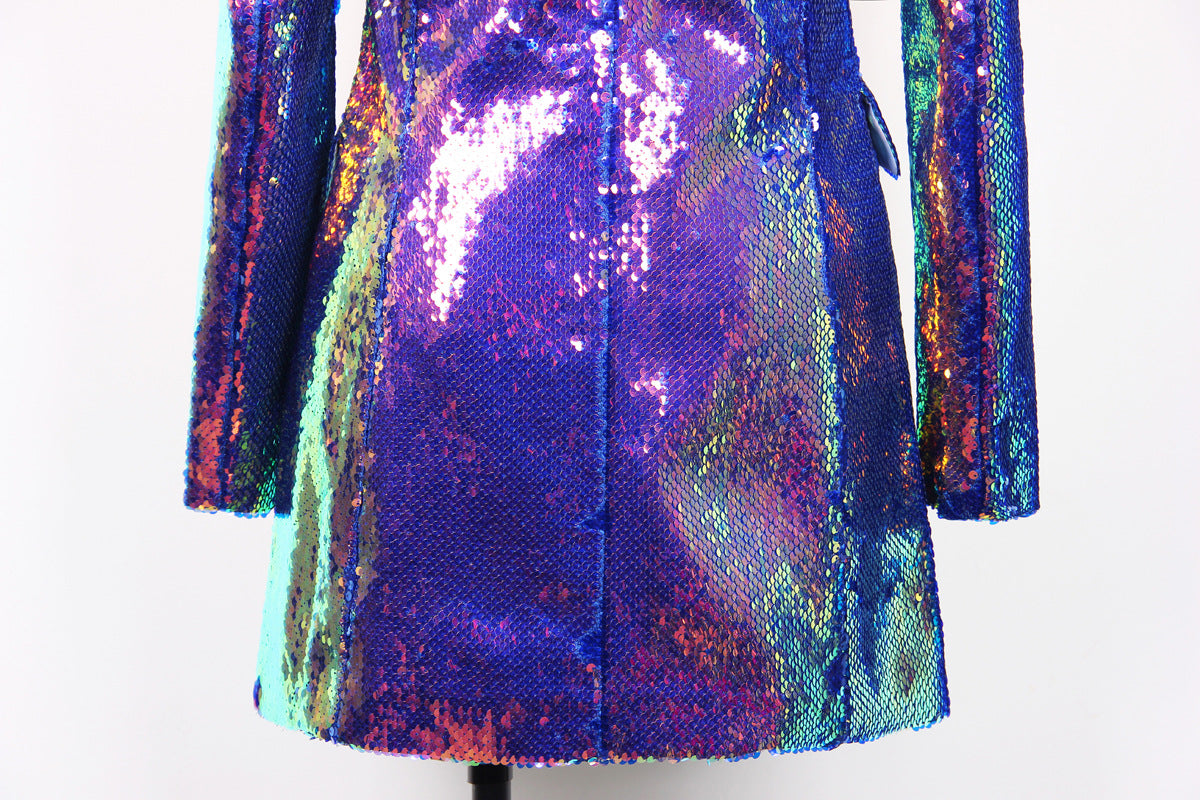 Fashion Outfits 2023 | Holographic One Button Blazer 2XL / Multi Fashion Outfits 2023 | Holographic One Button Blazer 2XL / Multi