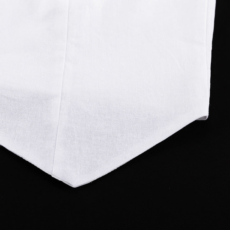 Capsule Wardrobe | White Cotton Aesthetic Summer Vest Pants Outfit 2-piece Set