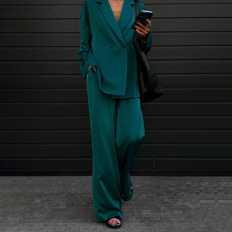 Emerald Green 2-piece Blazer Trouser Suit for Women, Green Pantsuit Women,  Pant and Blazer Set Women, Emerald Green Pantsuit for Women -  Canada