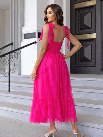 Hot Pink Prom Dresses | Hot Pink Chiffon Prom Dress