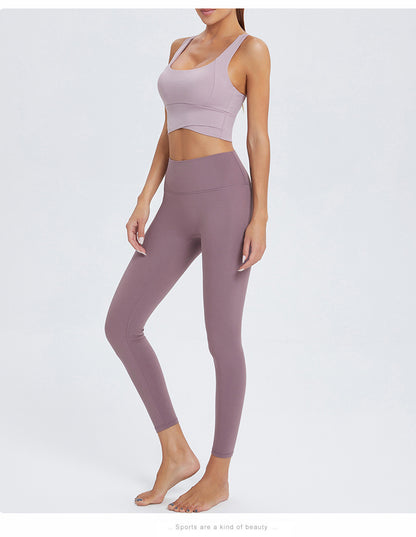 2023 Women's Activewear Fashion Trends | Lilac Lavender Long Sports Bra Top