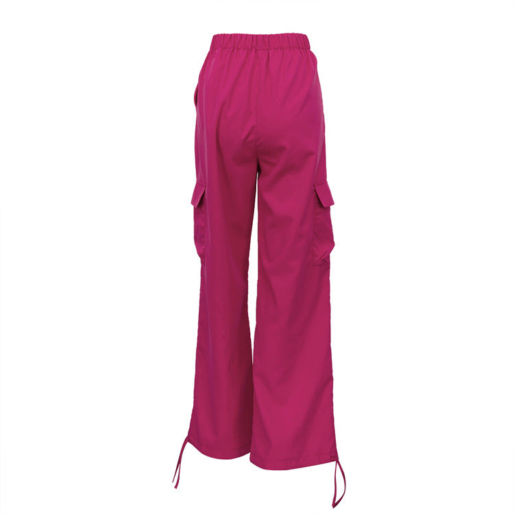 Tdoqot Sweatpants for Women- Lightweight With pockets Street Style Fall  Fashion Cargo Pants Hot Pink Size XL - Walmart.com