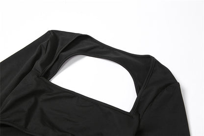 Summer Outfits | Dark Chic Slim Black Dress