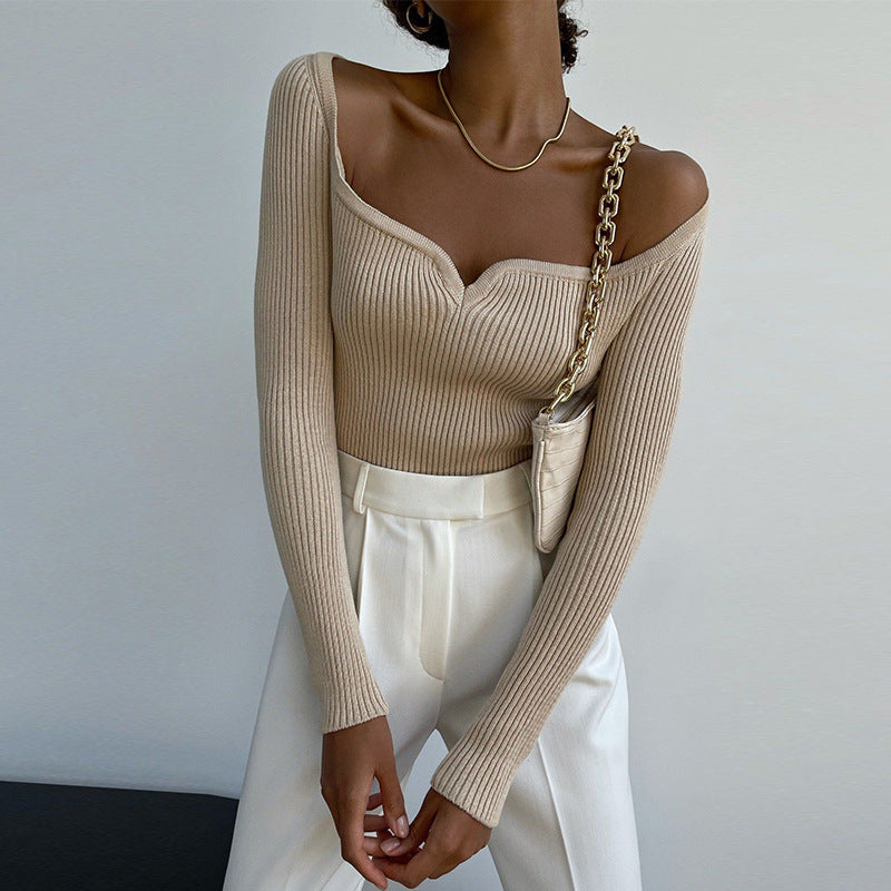 Elegant Winter Outfits | Off Shoulder Sweater