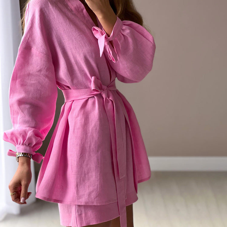 Cotton Outfits |  Cotton Kimono Summer Outfit  2-piece set
