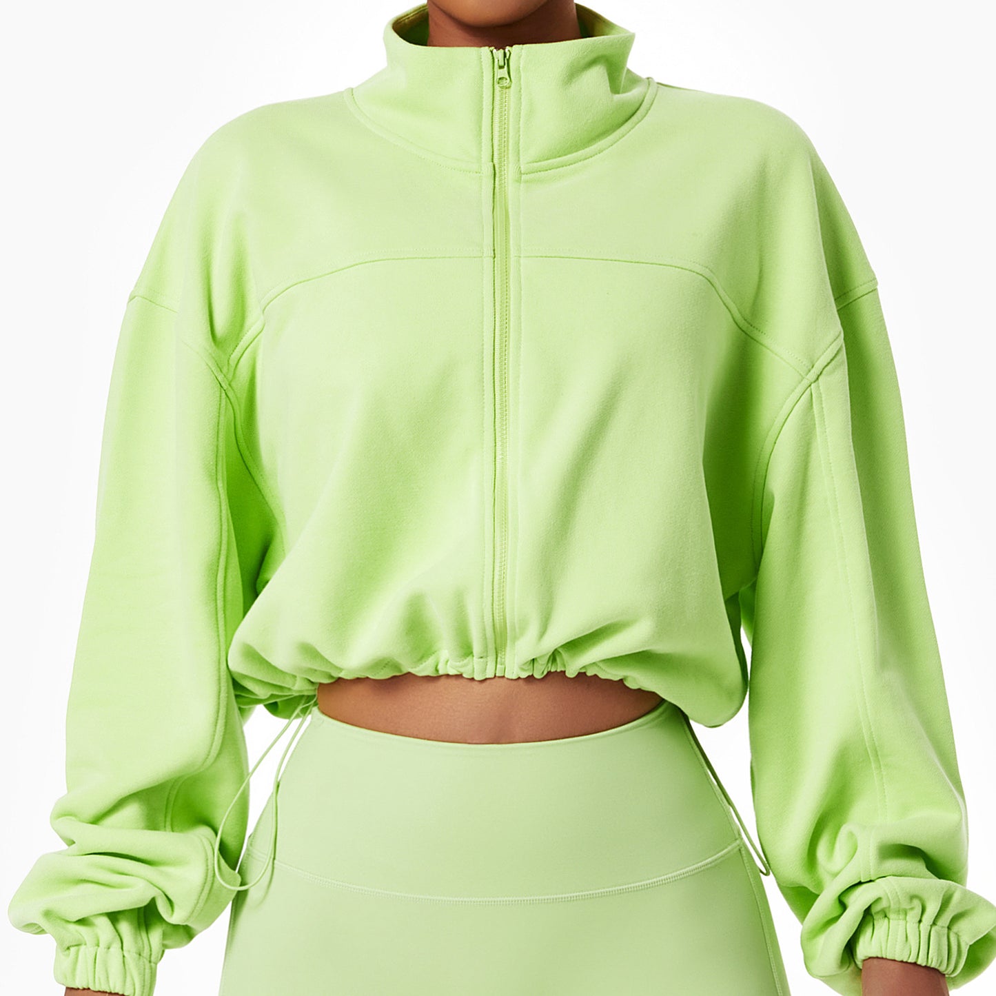 2023 Women's Activewear Fashion Trends |  Zipper Cotton Sweatshirt