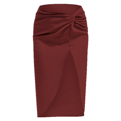 Summer Outfits 2022 | French Twist Asymetrical Satin Skirt