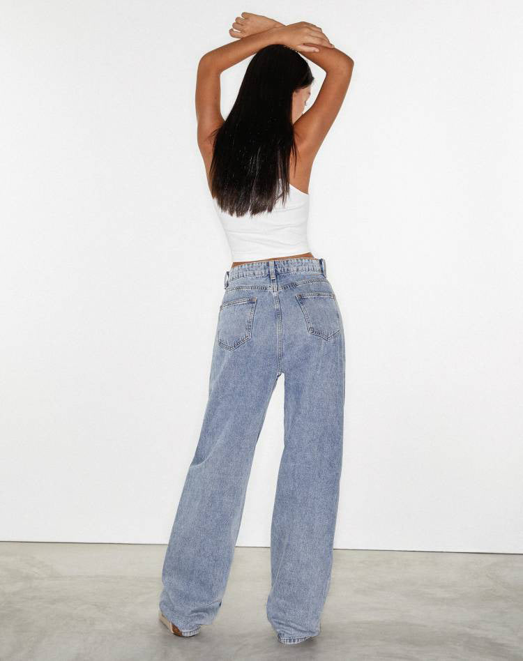 Summer Outfits | Classic Chic Cotton Wide Leg Jeans
