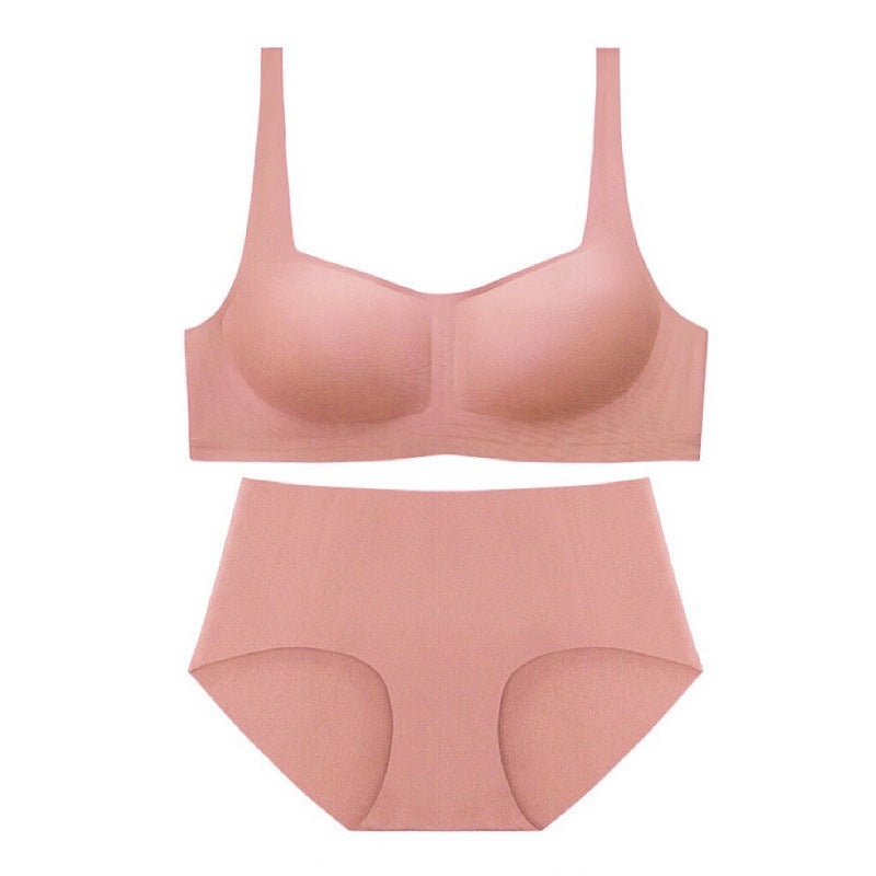 Seamless Underwear | Korean Aesthetic Square Wireless Bra and Panty Outfit 2-piece Set
