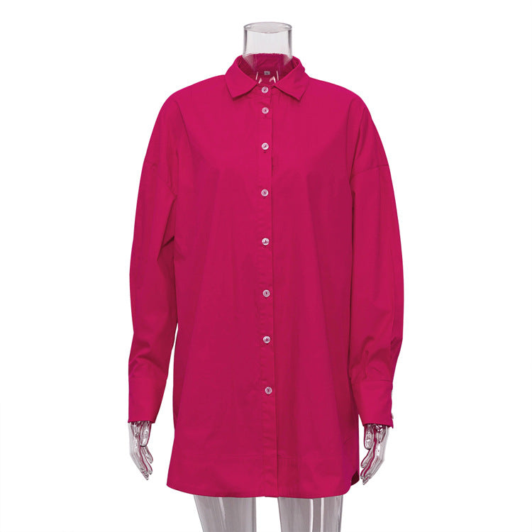 Pink Outfits | Hot Pink Cotton Shirt