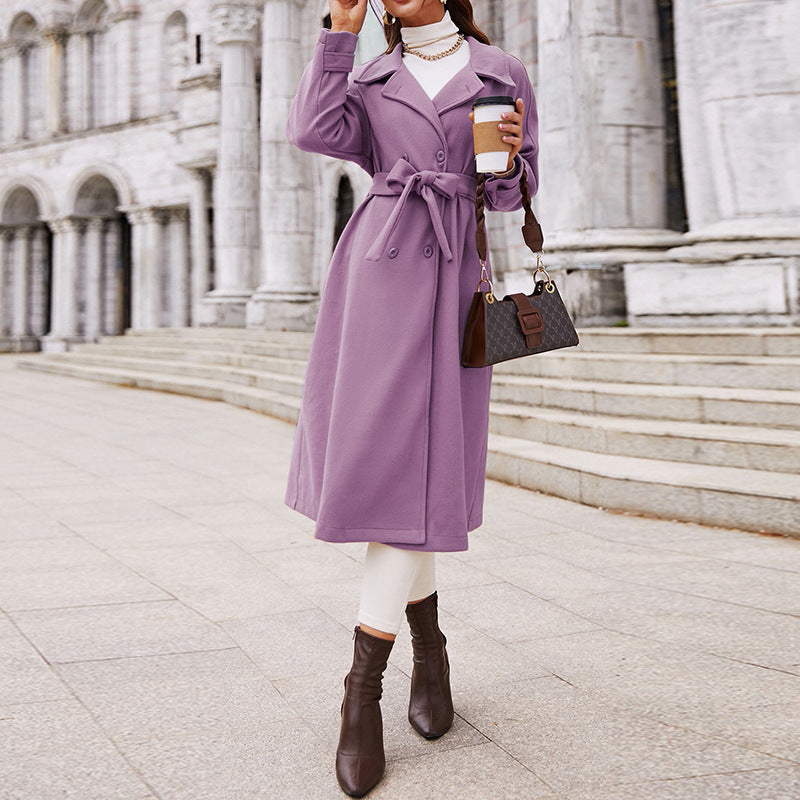 2023 Fashion Trends | Lilac Lavender Trench Coat