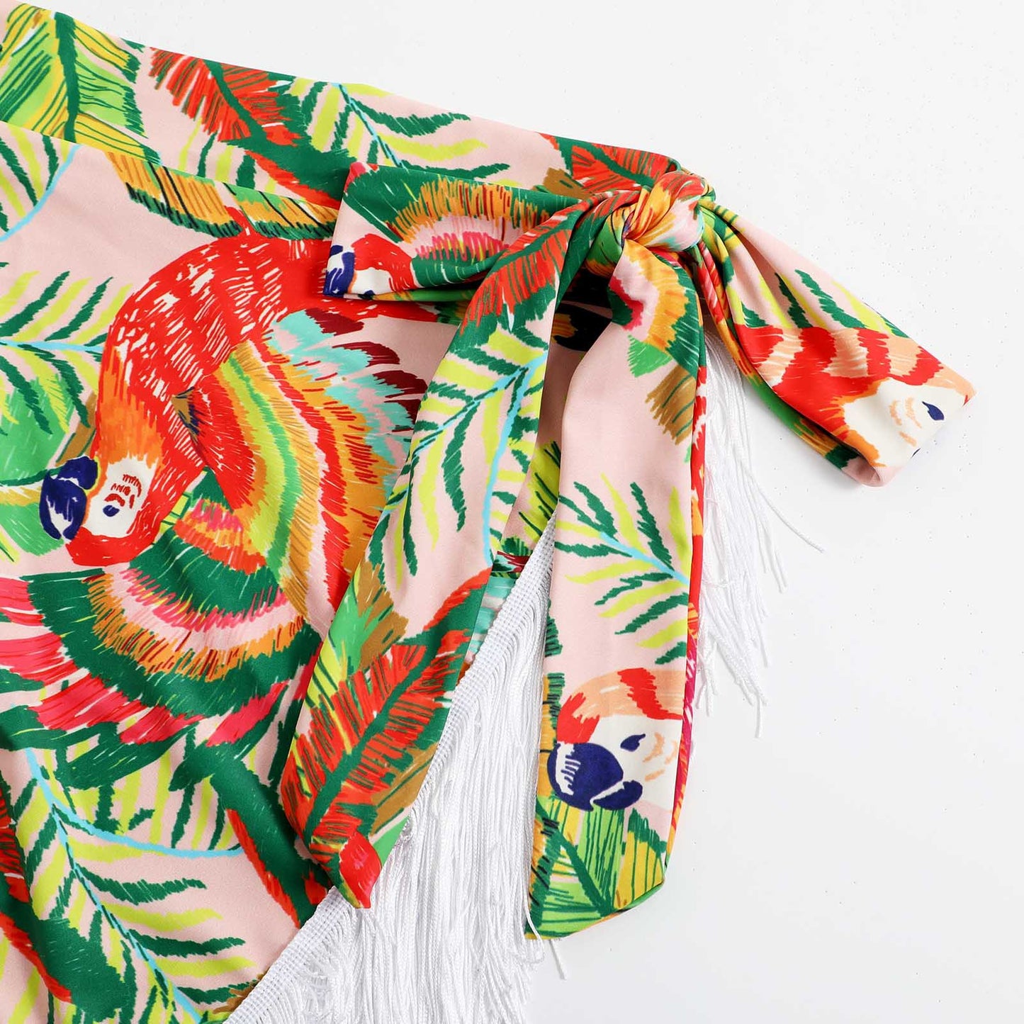 Spring Outfits | Guatemala Eternal Spring Conservative Tassel Bikini Beach Skirt Outfit Set