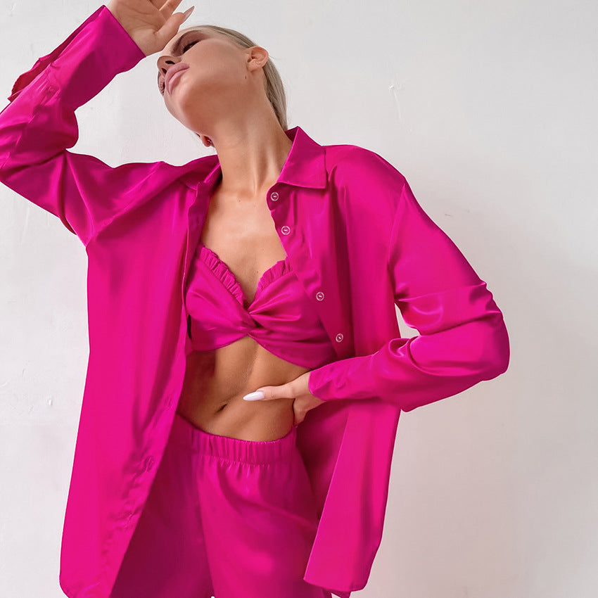 Silk Outfits | Ruffles Silk outfit  3-piece set