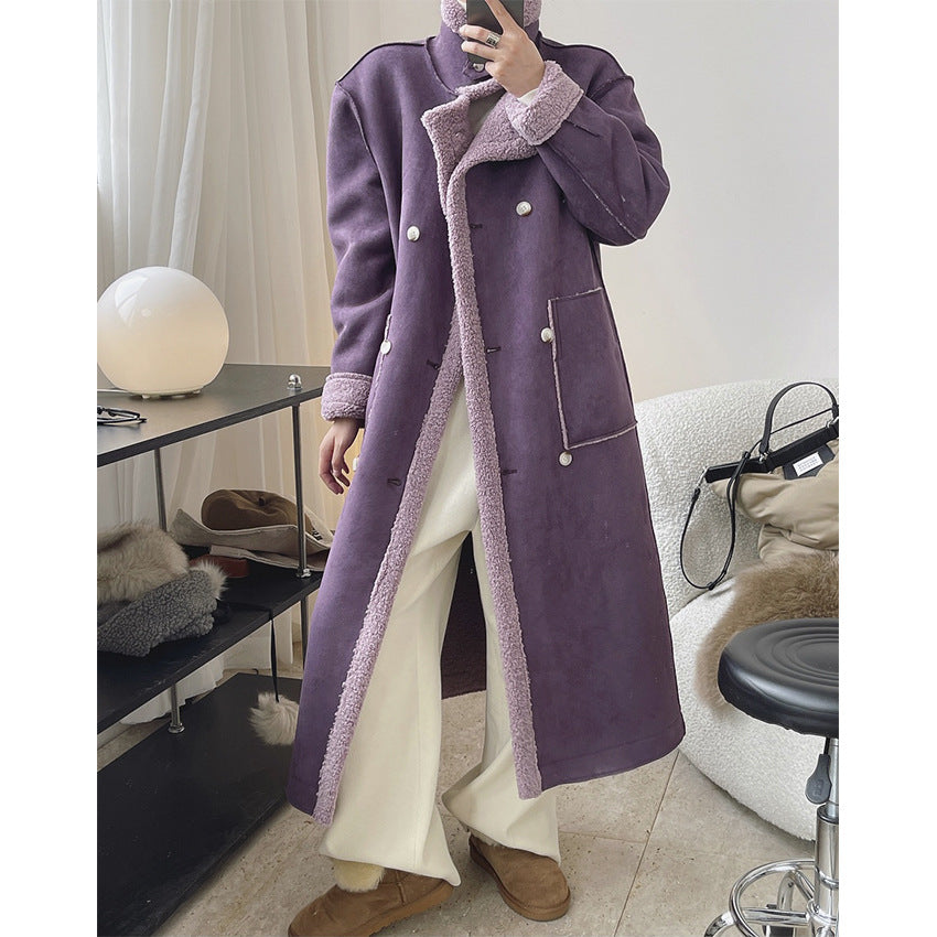 Lamb wool outlet coat