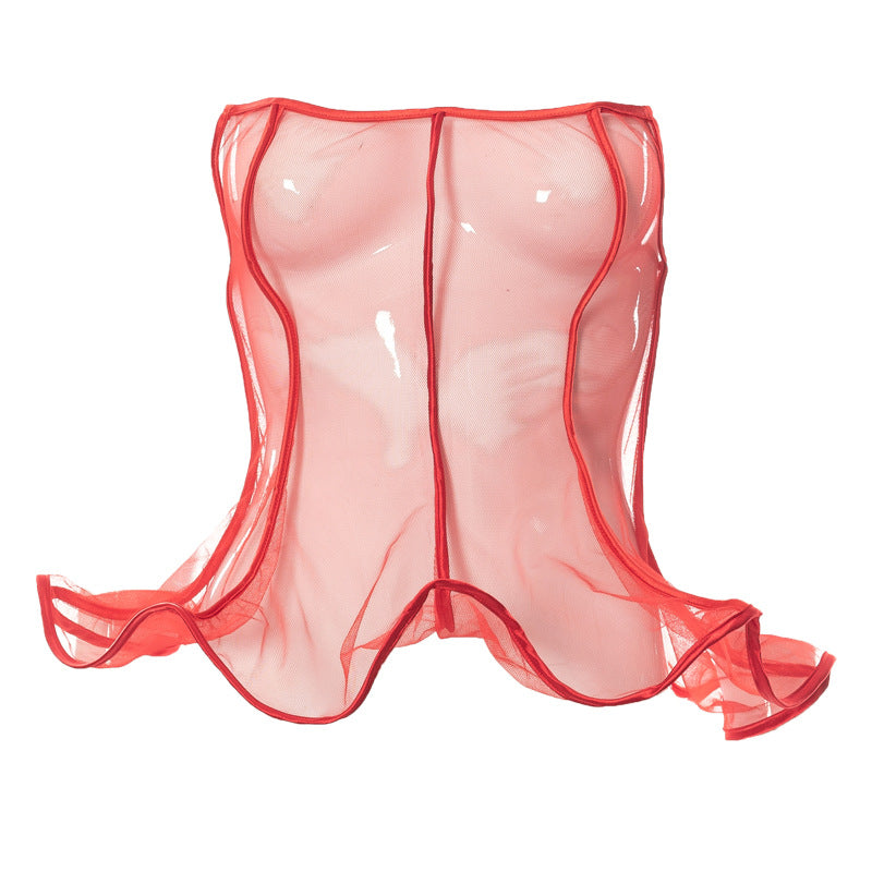 Lingerie Outfit | Ruffles See Through Corset