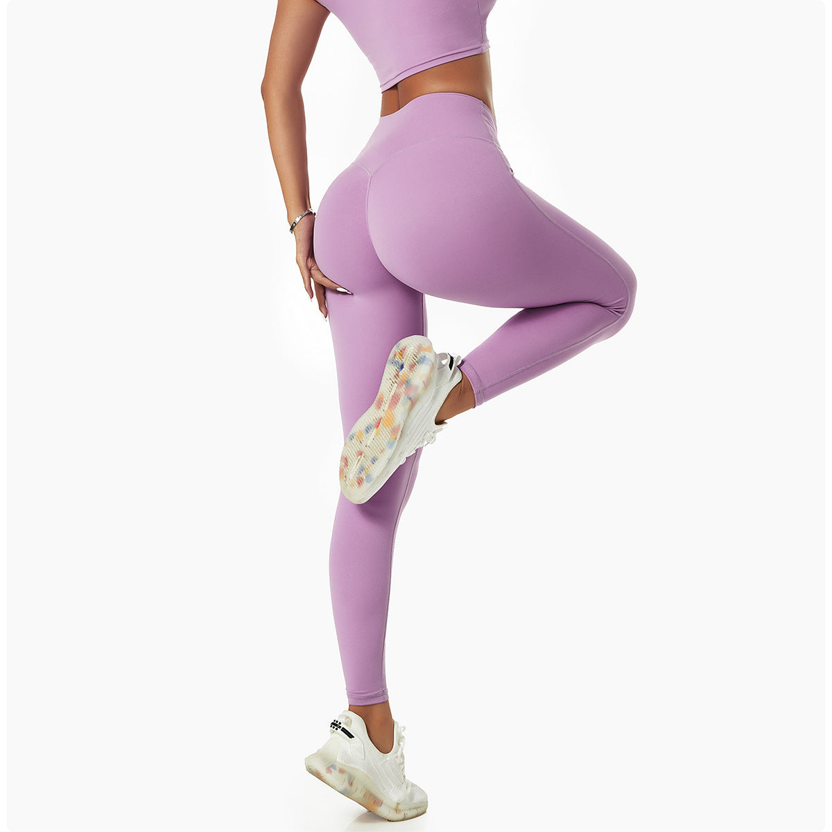 2023 Women's Activewear Fashion Trends | Lilac Lavender High Waist Leggings