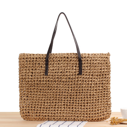 Large Tote Handbags | Large Tote Straw Handmade Handbag