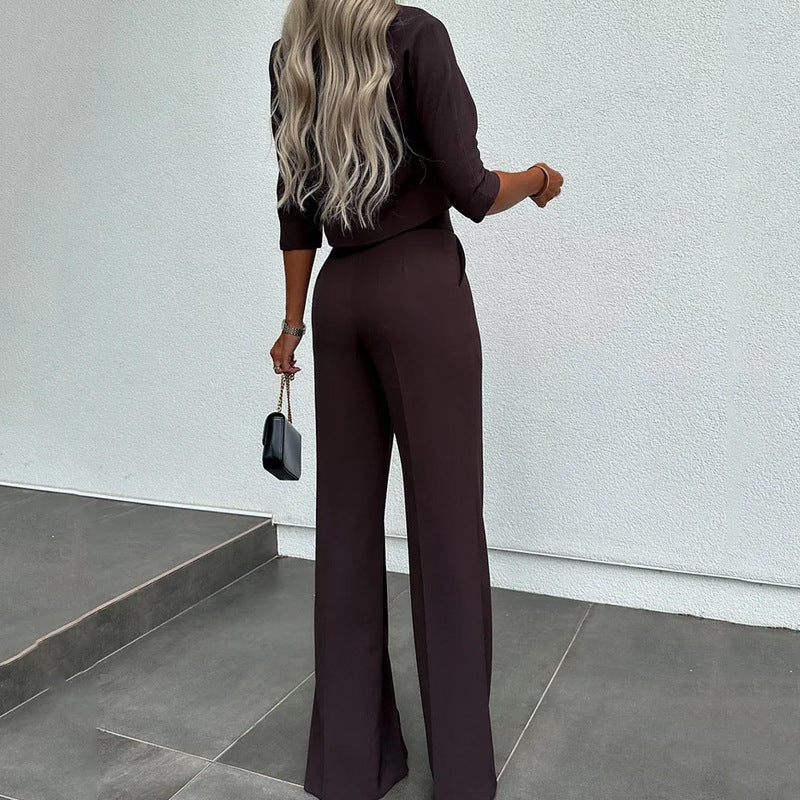 Fall Fits 2023 |  Elegant Colors Fall Outfit 2-piece Set