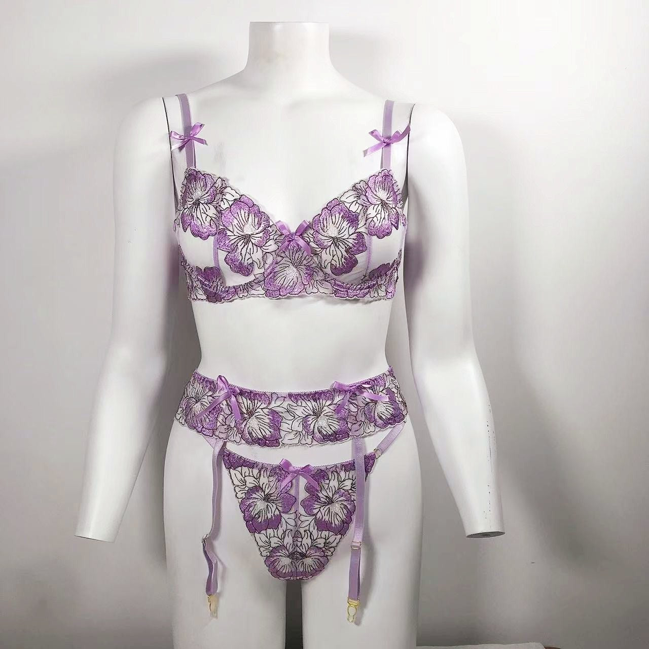 Purple Lingerie Sets, Lilac & Dark Purple