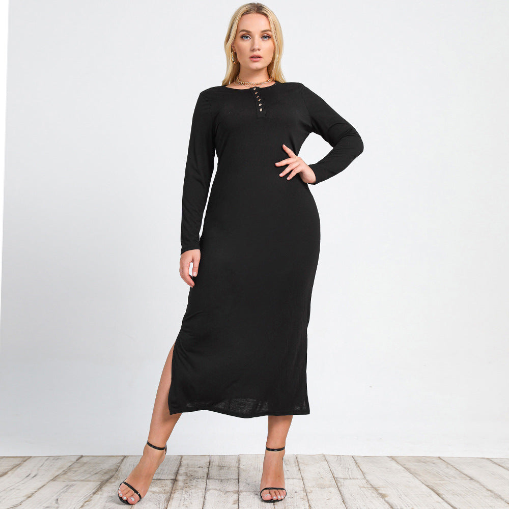 Plus Size Fall Fashion 2022 | Minimalist Aesthetic Black Dress