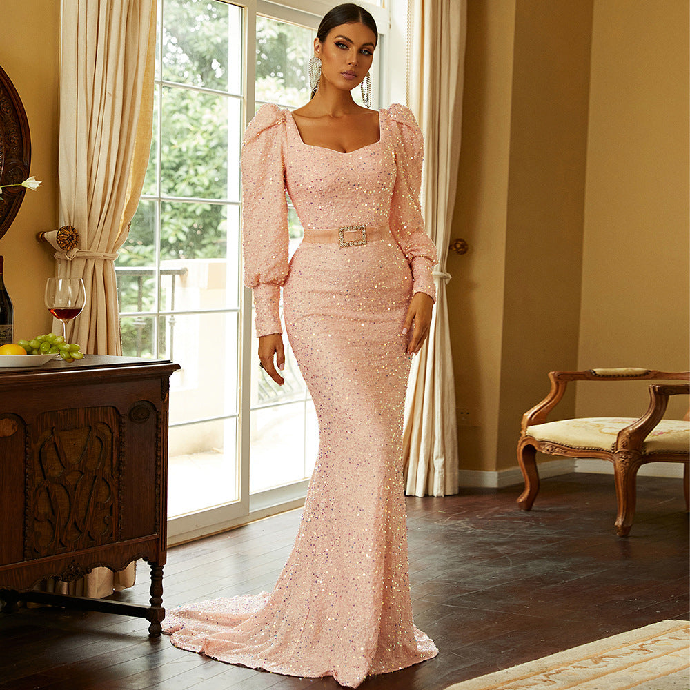 Elegant Dresses | Conservative Glitter Aesthetic Dress