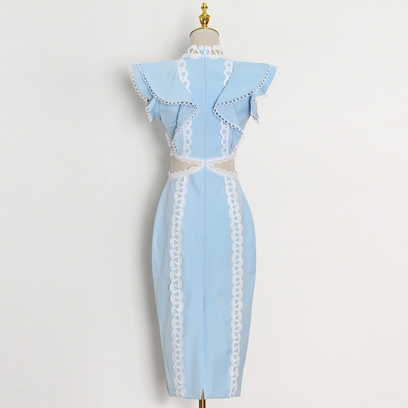 Spring Outfits 2023 | Cute Cut Out Maxi Ruffles Dress