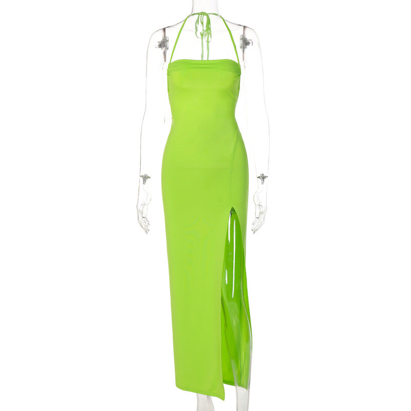 Neon Dresses | Halter Tie Dress