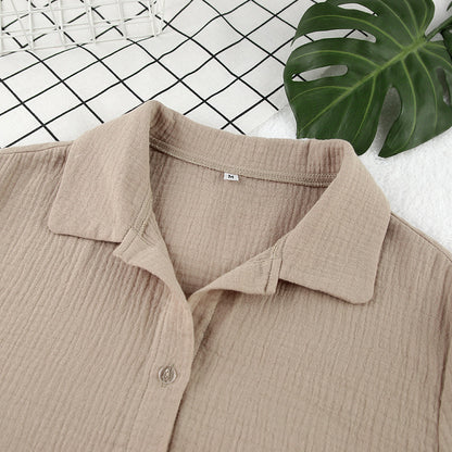Capsule Wardrobe 2023 | Cotton Triangle Bra Top Short Sleeve Shirt Shorts Summer Outfit 3-piece Set Almost Sold Out