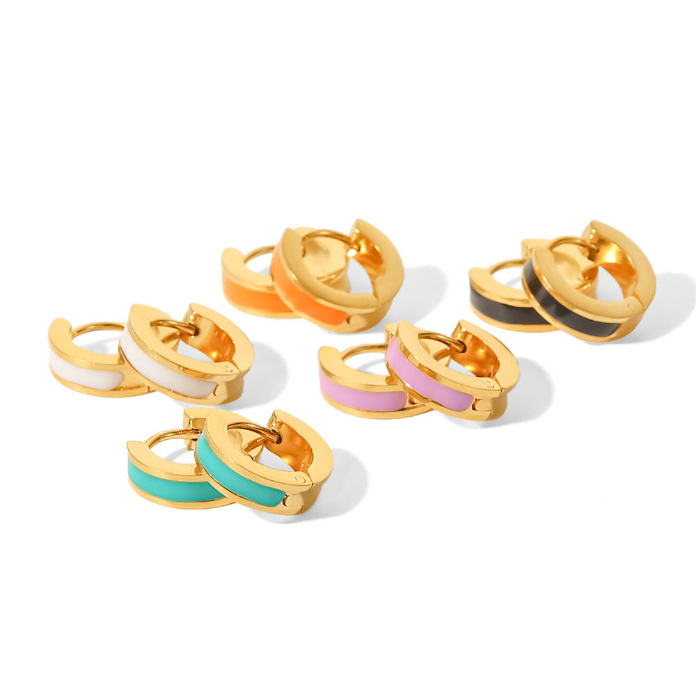 Summer Jewelry | Back To School Cute Colors Hoop Earrings
