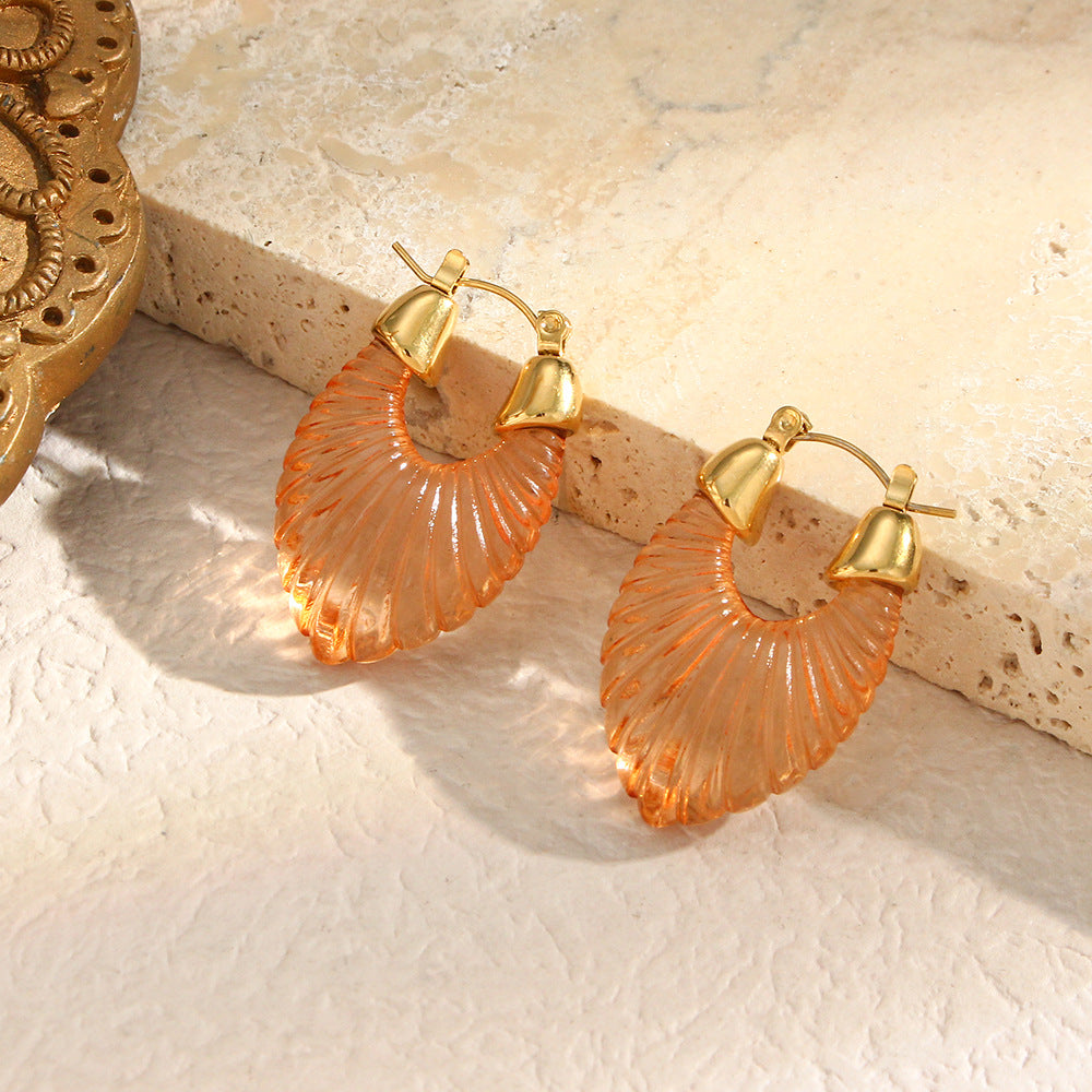 Jewelry Earings | See Through Clear Transparent Sea Shell Earrings