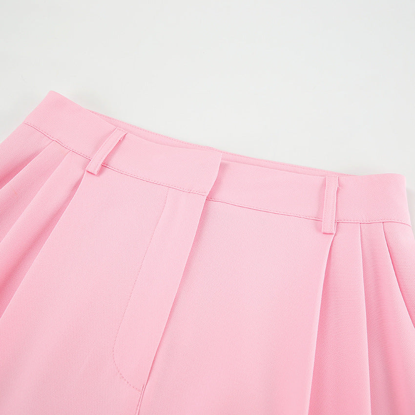 Summer Outfits 2023 | Pink High Waist Wide Leg Pants