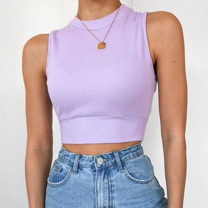 Summer Outfits 2022 | Cut Out Backless Cotton Crop Top