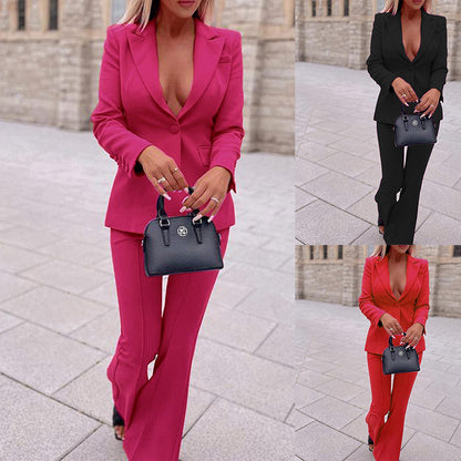 Pink Blazer Tailored Fitted Suit