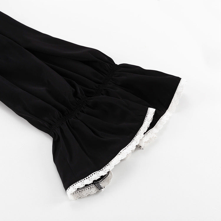 Fall Dresses | Long Ruffles Sleeves Little Black Dress