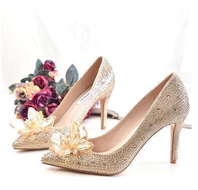 Prom Shoes | Crystal Rhinestone Glitter Heels