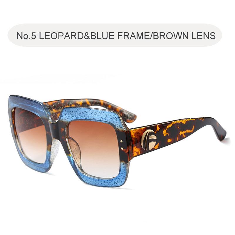 blue and brown leopard oversized frame sunglasses tgc fashion 