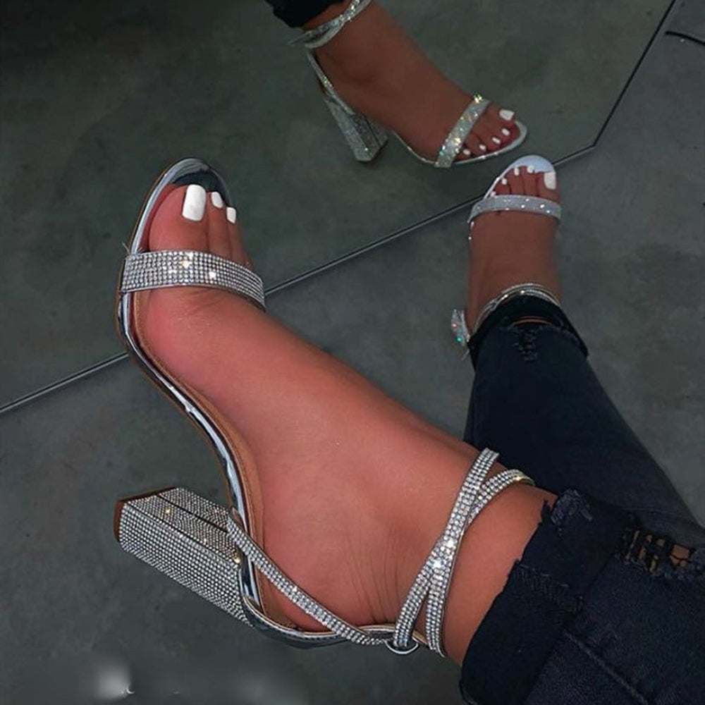 diamond grey heels - Gem