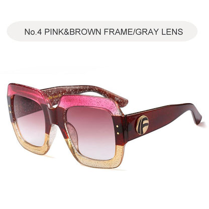 pink and glitter oversized sunglasses 