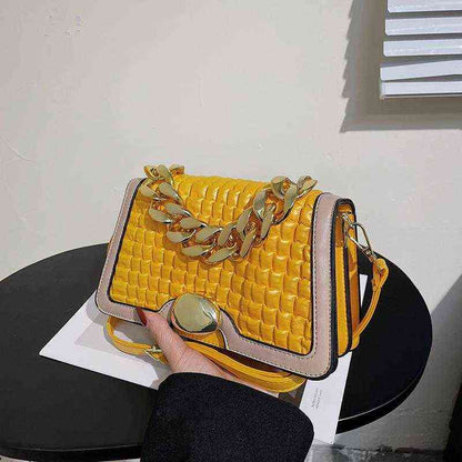 Neon Yellow Aesthetic | Neon Yellow Gold Aesthetic Handbag