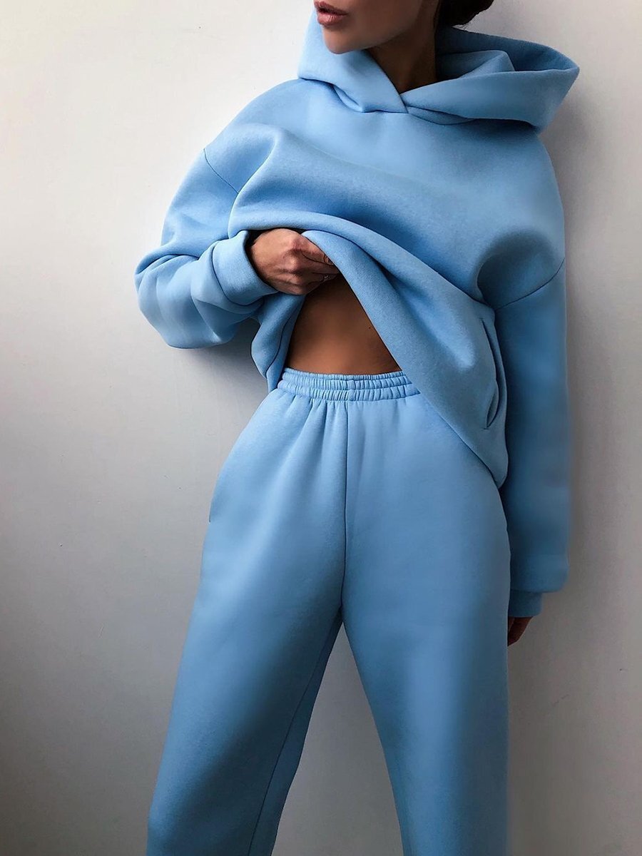 Cute Winter Outfits | Knitted Tracksuit 2 Piece Set