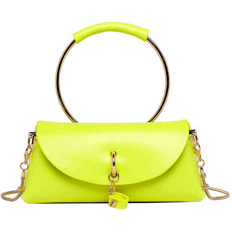 Neon Yellow Aesthetic | Neon Yellow O Handbag