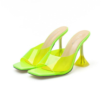 Neon Yellow Aesthetic | Neon Yellow Clear Transparent Slides