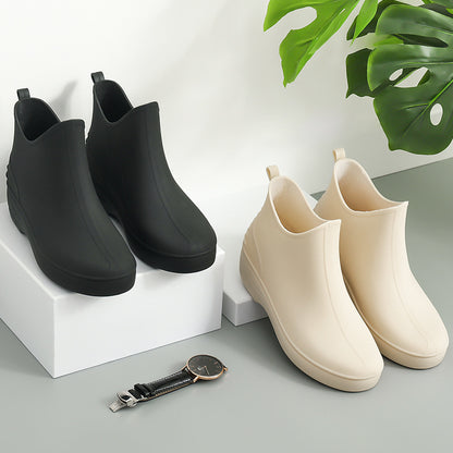 Coconut Cream Rainboots